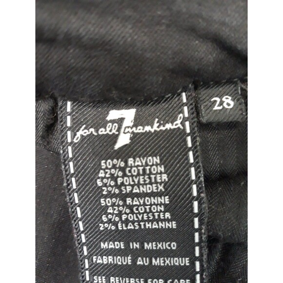 7 For All Mankind The High Waist Skinny Black - Picture 10 of 10